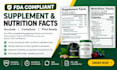 create fda compliant supplement and nutrition facts