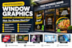 design professional window graphics, shopfront and storefront signage