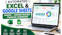 create automated excel google sheets budget expense tracker dashboards