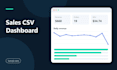 build a streamlit sales dashboard from your CSV data