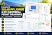 prepare complete solar pv layout and ifc electrical permit drawings