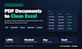 extract data from PDF, invoices and documents to excel using ai