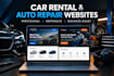 build a professional car rental website, auto repair website