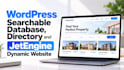 build wordpress searchable database, directory and jetengine dynamic website