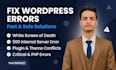 fix wordpress errors, white screen, 500 error, plugin conflicts