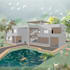 draw autocad 2d floor plan, photoshop rendering and 3d model