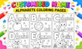 create custom kids coloring pages with names