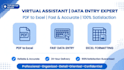 do fast data entry typing excel work and pdf conversion