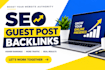 do SEO guest posts and quality backlinks