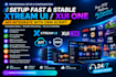 setup fast and stable xtream UI, xui one, api integrate with drm script