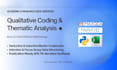 do qualitative thematic analysis and coding in nvivo, or python