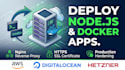 deploy nodejs, nextjs, or docker apps on vps, aws, digitalocean, hetzner