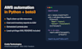 write a python boto3 script to automate your AWS task