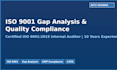 provide iso 9001 gap analysis and quality compliance consulting