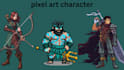 do pixel art character animation, spritesheet, rpg maker, 8bit, game assets