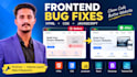 fix HTML CSS javascript bugs and responsive website issues