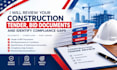 review your construction tender, bid documents and identify compliance gaps