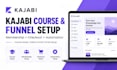 setup kajabi course, membership, sales funnel, checkout, automation, email setup