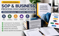 create sop business process documentation and operations manuals