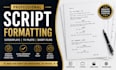 format scriptwriting screenplay screenwriting movie script script format