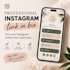 create a professional instagram link in bio