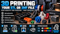 3d print your stl or 3mf file and ship it to you