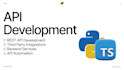 develop custom rest apis and integrate third party apis
