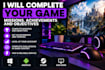 complete your game missions, achievements and objectives