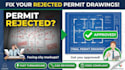 fix and revise rejected building permit drawings