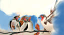 draw stylised birds in mixed mediums