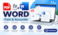 convert PDF or images to editable word with perfect formatting
