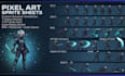 pixel art character pixel character design sprite sheet pixel art game art