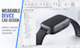 design wearable electronic enclosure handheld housing solidworks cad engineering