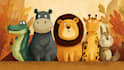 draw animals cartoon illustration