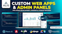 build a custom web application or admin panel