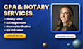 Prepare notary letter llc registration income verification write us cpa ...