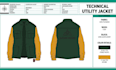 design jacket tech pack, bomber, varsity, windbreaker, outerwear for production