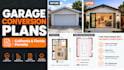 draw california and florida garage conversion permit drawings