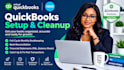 do expert quickbooks bookkeeping, qbo clean up, and xero setup
