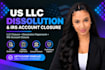 dissolve your US llc and close ein
