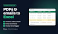 extract data from pdfs, orders and emails into excel with ai