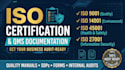 develop iso 9001, 14001, 45001 and 27001 qms documentation and certification