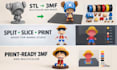 convert stl to 3mf split slice in bambu lab 3d model multicolor ams 3d printing