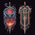 make a fantasy game logo