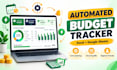 design an excel or google sheets budget tracker with automation