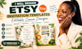 create editable canva wedding birthday invitation templates for etsy store seo