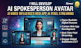 develop ai spokesperson avatar, ai video influencer web app, ai pixel streaming