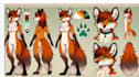 draw furry ref sheet furry reference sheet fursona character design ref sheet