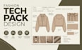 Create a professional fashion tech pack, clothing tech pack and flat ...