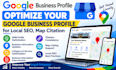 optimize your google business profile for local seo, map citation,